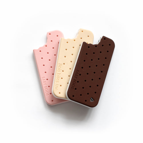 Ice Cream Sandwich Silicone Teething Pendant©