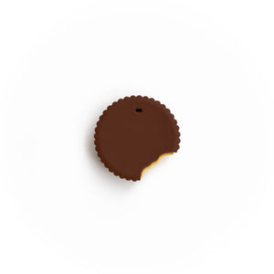 Chocolate Covered Peanut Butter Cup Silicone Teething Pendant©