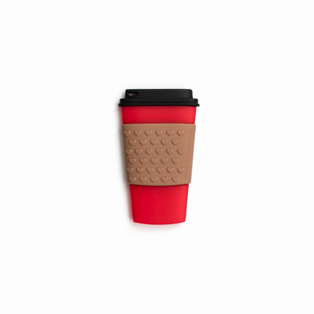 Coffee Cup Silicone Teething Pendant©
