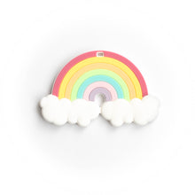 Load image into Gallery viewer, Rainbow Silicone Teething Pendant