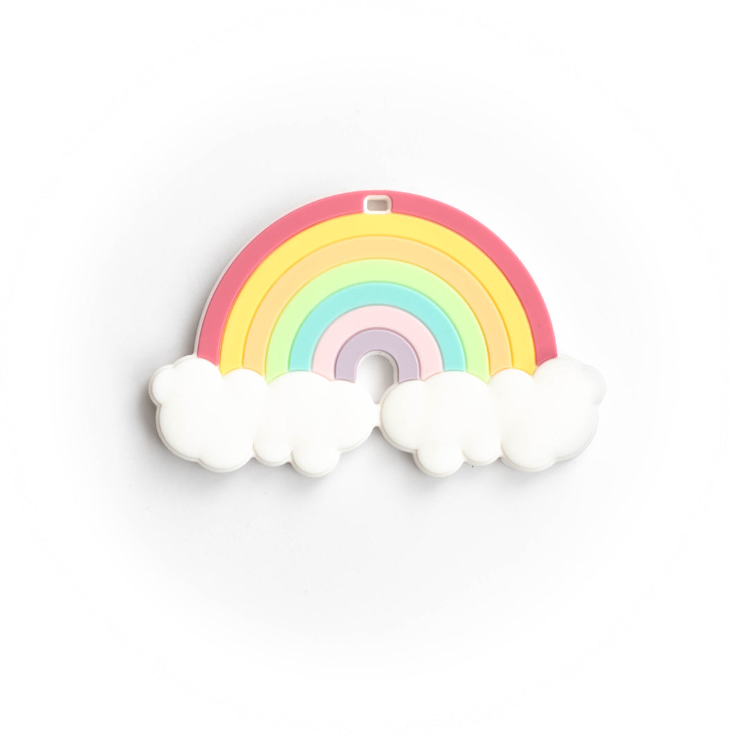 Rainbow Silicone Teething Pendant