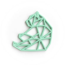 Load image into Gallery viewer, Geometric Bear Silicone Teething Pendant©