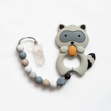 Load image into Gallery viewer, Raccoon Teething Clip