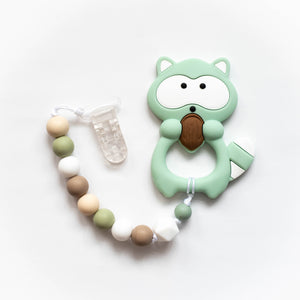 Raccoon Teething Clip