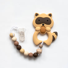 Load image into Gallery viewer, Raccoon Teething Clip