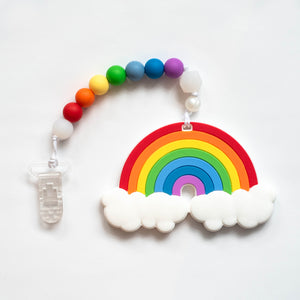 Rainbow Teething Clip