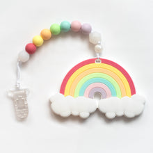 Load image into Gallery viewer, Rainbow Teething Clip