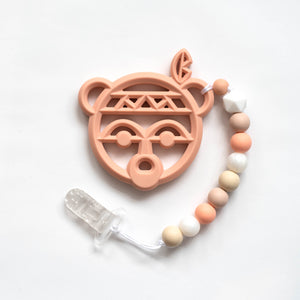 Warrior Bear Teething Clip
