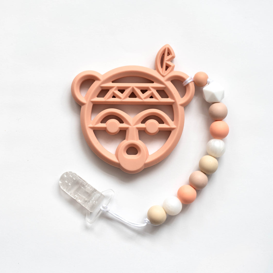 Warrior Bear Teething Clip