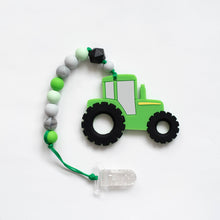 Load image into Gallery viewer, Tractor Teething Clip