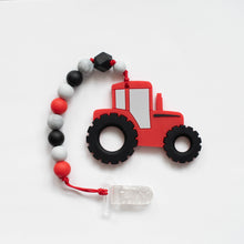 Load image into Gallery viewer, Tractor Teething Clip