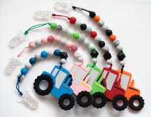 Load image into Gallery viewer, Tractor Teething Clip