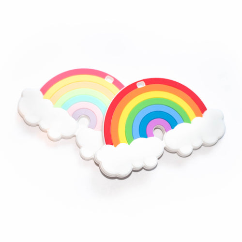 Rainbow Silicone Teething Pendant