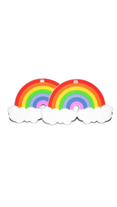 Rainbow Silicone Teething Pendant
