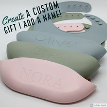 Load image into Gallery viewer, Silicone Feeding Bibs