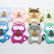 Load image into Gallery viewer, Raccoon Silicone Teething Pendant©